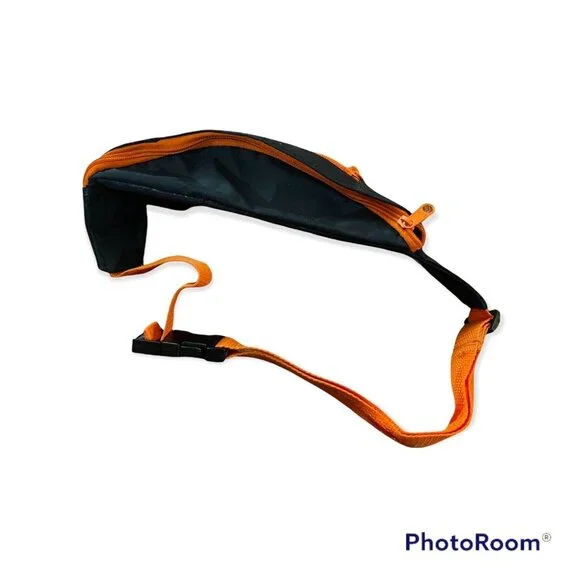 Vintage Omaha Lancers Hockey Fanny Pack 2 Zippered Pockets 34" Belt Bag Hip Pack - Picture 4 of 4